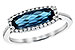 C235-59353: LDS RG 1.79 LONDON BLUE TOPAZ 1.90 TGW