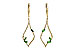 C235-60262: EARR .42 GREEN GARNET .77 TGW