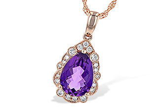 C235-62026: NECKLACE 1.53 AMETHYST 1.68 TGW