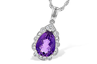 C235-62026: NECKLACE 1.53 AMETHYST 1.68 TGW (10x7 PS)