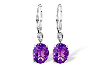 C235-62917: EARR 2.85 TW AMETHYST 2.90 TGW (9x7MM AMY)