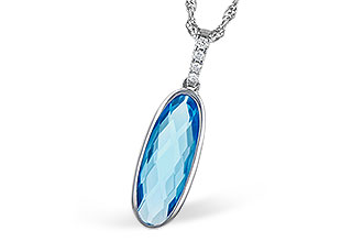 C318-30244: NECK 1.90 BLUE TOPAZ 1.93 TGW