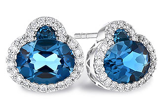 C318-33853: EARR 2.60 TW LONDON BLUE TOPAZ 2.81 TGW