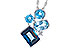 C318-33871: NECK 3.08 BLUE TOPAZ TW 3.11 TGW