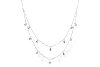 C319-19353: NECKLACE .22 TW (18 INCHES)