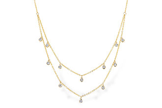 C319-19353: NECKLACE .22 TW (18 INCHES)