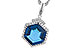 C319-22062: NECK 3.94 TW LONDON BLUE TOPAZ 4.12 TGW