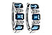 C320-11162: EARRINGS 1.37 TW LONDON BLUE TOPAZ 1.48 TGW