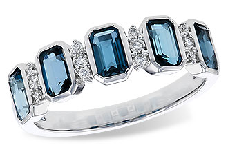 C320-12035: LDS RG 1.46 TW LONDON BLUE TOPAZ 1.58 TGW