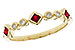 C320-12989: LDS WED RG .22 RUBY .27 TGW