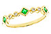 C320-13898: LDS WED RG .14 TW EMERALD .19 TGW