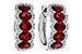 C320-15726: EARRINGS 2.20 TW RUBY 2.45 TGW