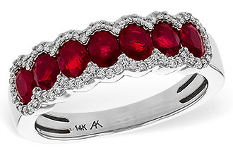 C320-16562: LDS WED RG 1.40 TW RUBY 1.57 TGW