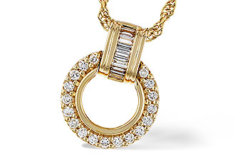 C320-17544: NECKLACE .12 BAG .33 TW