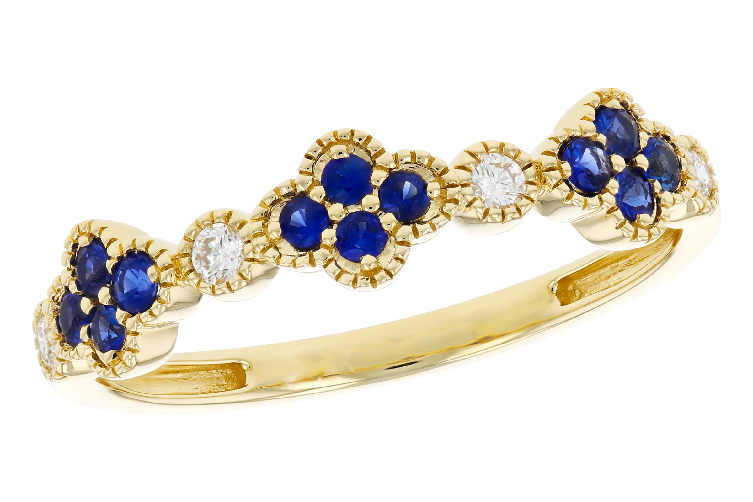 C321-02935: LDS WED RG .23 TW SAPPHIRE .31 TGW