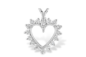 D051-93907: HEART PENDANT .45 TW