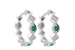 D231-92071: EARRINGS .13 EMERALD .18 TGW