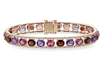 D234-65662: BRACELET 14.94 SEMI PREC (AMY,GT,PT) 15.95 TGW