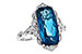 D235-55644: LDS RG 6.75 LONDON BLUE TOPAZ 6.90 TGW