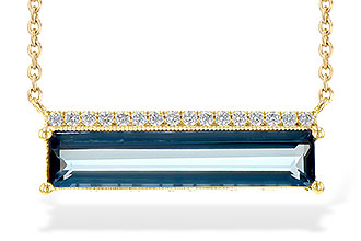 D235-60235: NECK 2.70 LONDON BLUE TOPAZ 2.80 TGW