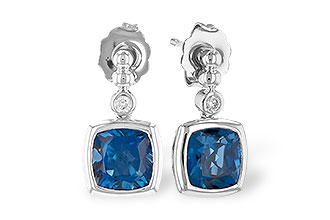 D318-27471: EARR 1.78 LONDON BLUE TOPAZ 1.82 TGW
