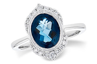 D318-34789: LDS RG 1.86 LONDON BLUE TOPAZ 2.00 TGW