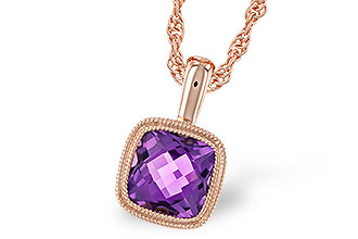 D319-24735: NECKLACE .82 AMETHYST