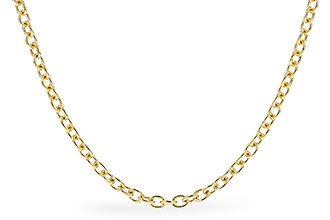 D319-24762: CABLE CHAIN (1.3MM, 14KT, 18IN, LOBSTER CLASP)