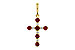 D320-11153: PENDANT .34 TW RUBY .42 TGW