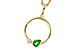 D320-11162: NECKLACE .20 EMERALD .22 TGW