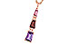 D320-12953: NECKLACE 2.32 SEMI-PREC (PT,GT,AMY) 2.37 TGW