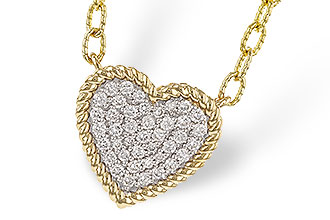 D320-14744: NECKLACE .32 TW (18")