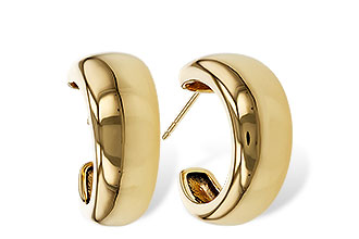 D320-16571: GOLD EARRINGS (16MM)