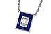 D320-16598: NECKLACE .84 SAPPHIRE TW 1.02 TGW