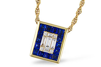 D320-16598: NECKLACE .84 SAPPHIRE TW 1.02 TGW