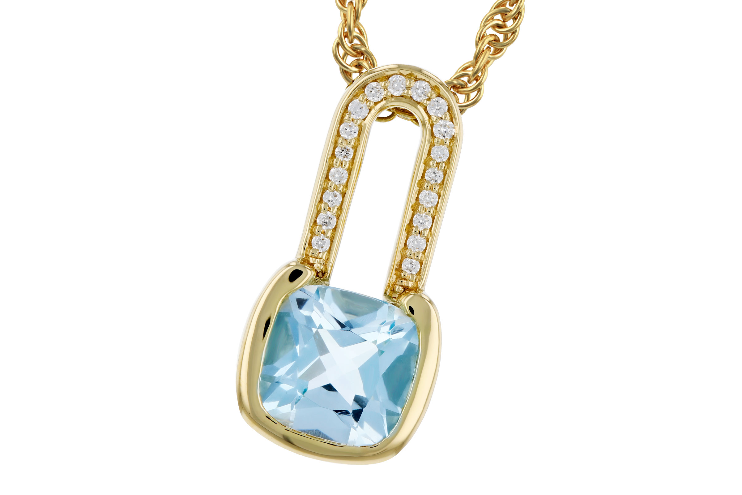 D321-02926: NECKLACE .91 SKY BLUE TOPAZ .95 TGW (6MM BT)