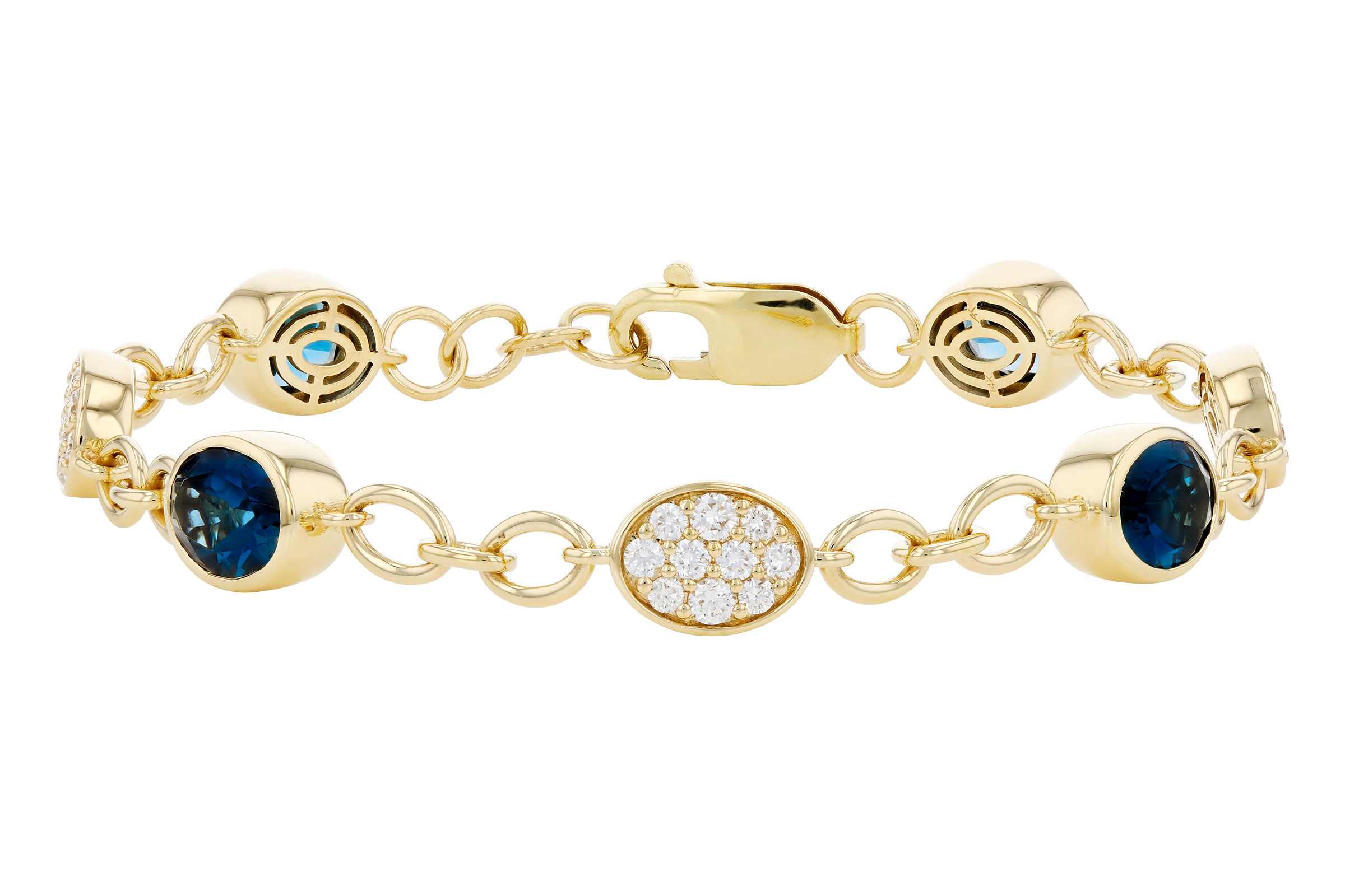 D321-02971: BRACELET 5.24 TW LONDON BLUE TOPAZ 6.00 TGW (7")