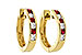 E046-48371: EARRINGS .29 RUBY .50 TGW