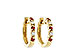 E046-48389: EARRINGS .17 RUBY .26 TGW