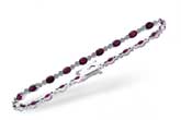 E229-26571: BRACELET 4.08 RUBY 4.55 TGW
