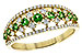 E235-54780: LDS RG .35 GREEN GARNET .67 TGW