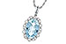 E235-60216: NECKLACE 2.40 AQUA 2.57 TGW (12x8MM AQ)