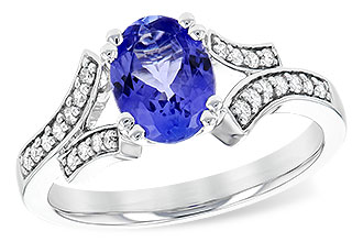 E235-61180: LDS RG 1.15 TANZANITE 1.30 TGW