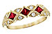 E318-30253: LDS WED RG .55 TW RUBY .70 TGW