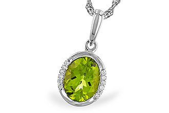 E319-22071: NECKLACE 1.72 TW PERIDOT 1.75 TGW (9x7 PER)