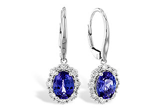 E319-22916: EARR 1.28 TW TANZANITE 1.72 TGW (7x5 OVAL)