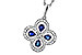 E320-11135: NECKLACE .68 SAPPHIRE TW .96 TGW