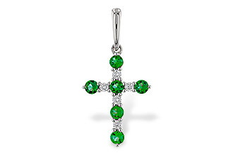 E320-11144: PENDANT .27 TW EMERALD .35 TGW