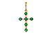 E320-11144: PENDANT .27 TW EMERALD .35 TGW