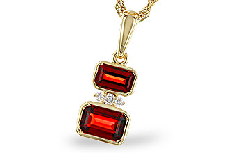 E320-11153: NECK .98 TW GARNET 1.01 TGW